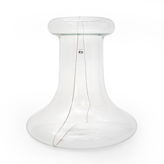 Image 1 of Vase vintage en verre transparent "Party" par Renato Toso pour Fratelli Toso, 1970