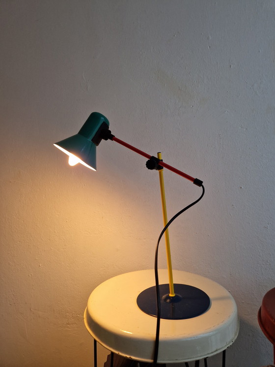 Image 1 of Veneta Lumi Memphis Lampe de table Lampe de bureau Colourful Design