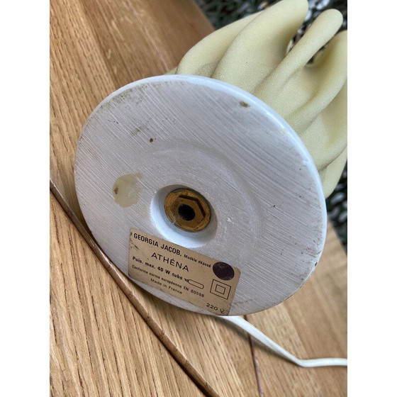 Image 1 of Lampe vintage Georgia Jacob Athena beige 1975