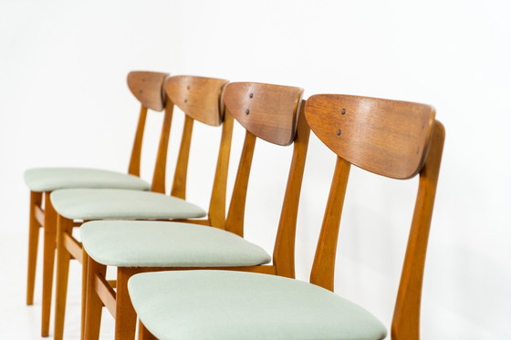 Image 1 of Ensemble de 4 chaises de salle à manger 'Model 210' par Thomas Harlev pour Farstrup (Danemark, années 1960).