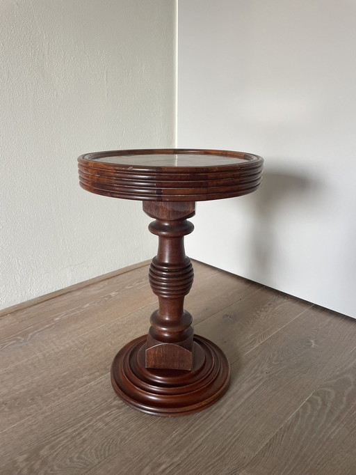 Table d'appoint en bois antique