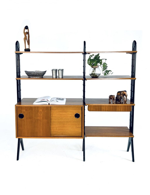 Système mural modulaire autoportant vintage '60