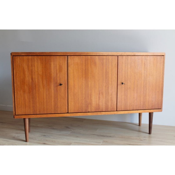 Image 1 of Buffet haut vintage en teck scandinave, 1960