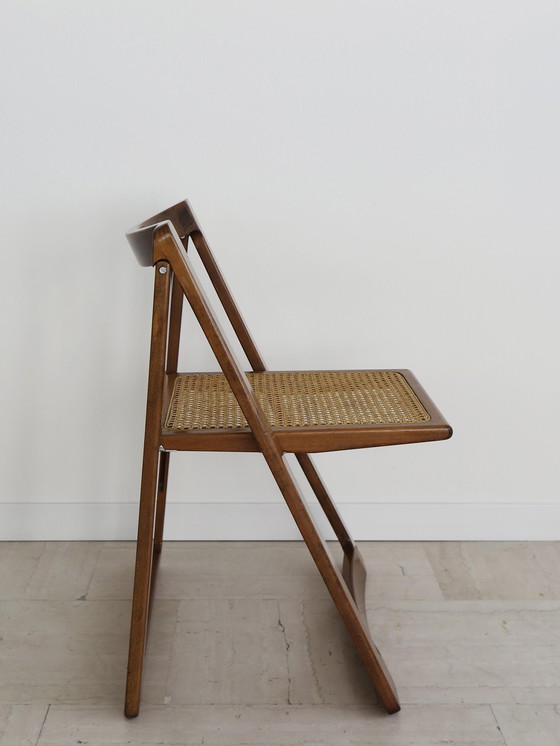 Image 1 of 4x Aldo Jacober & D'Aniello "Trieste" Chaises pliantes pour Bazzani, 1966, Italie