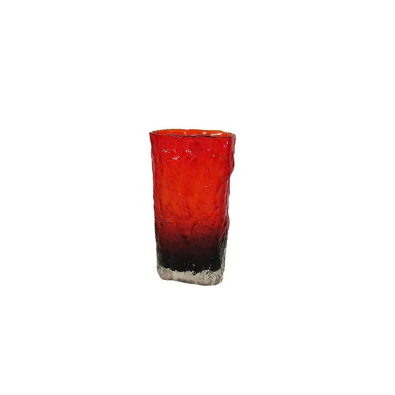 Image 1 of Vase vintage "Kora" en rubis, 1970