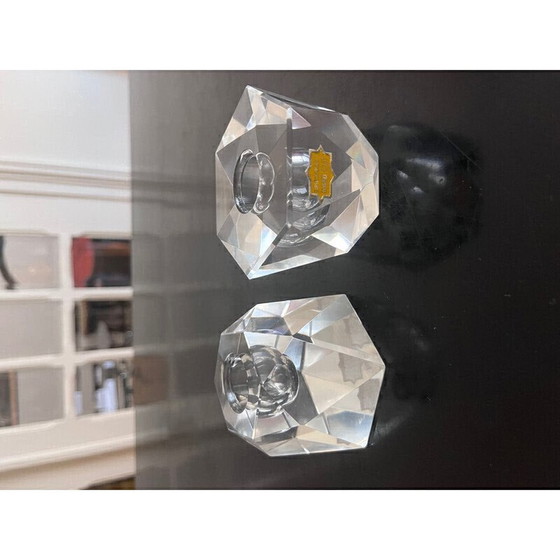 Image 1 of Paire de chandeliers en cristal vintage, 1950