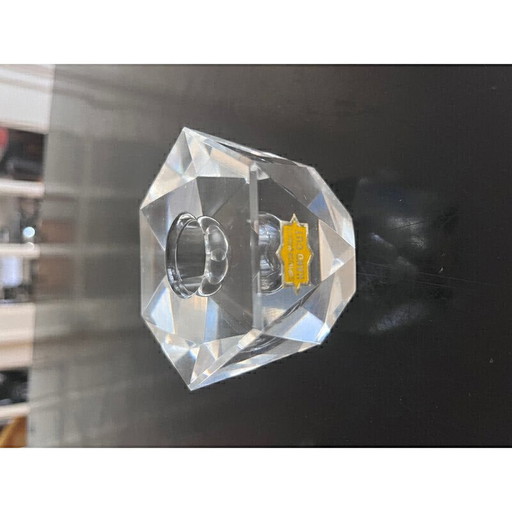 Paire de chandeliers en cristal vintage, 1950