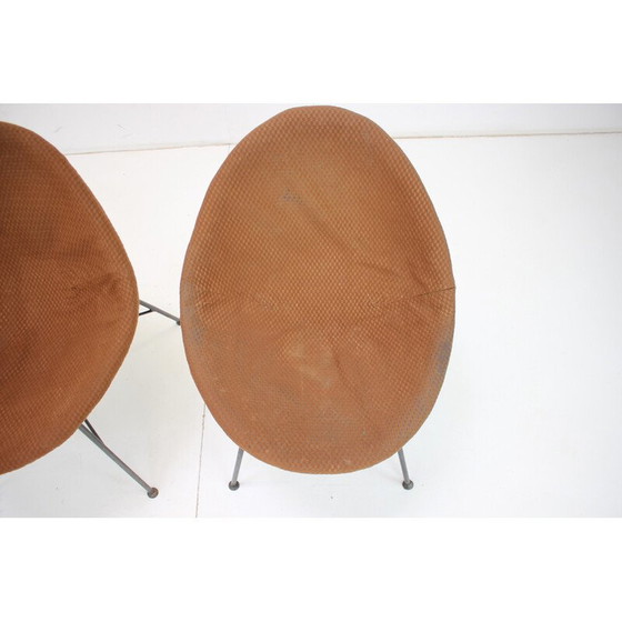 Image 1 of Paire de fauteuils vintage en coquillage, Tchécoslovaquie 1970