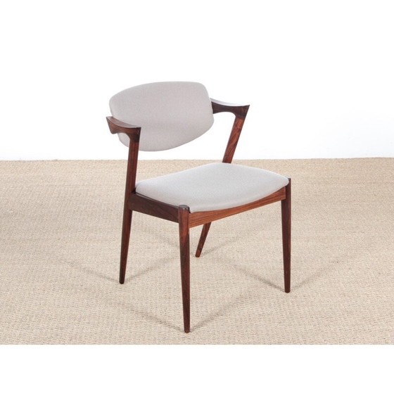 Image 1 of Ensemble de 8 chaises en chêne, modèle 42, Kai Kristiansen