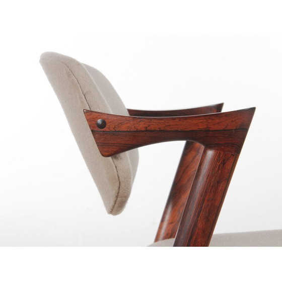 Image 1 of Ensemble de 8 chaises en chêne, modèle 42, Kai Kristiansen