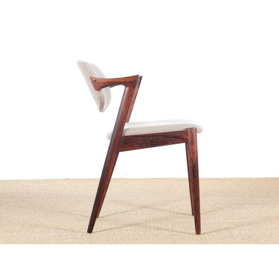 Image 1 of Ensemble de 8 chaises en chêne, modèle 42, Kai Kristiansen