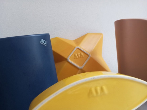 Image 1 of Collection de céramiques Postmoderne Asa Selection 1980's Design Yvonne Schubkegel