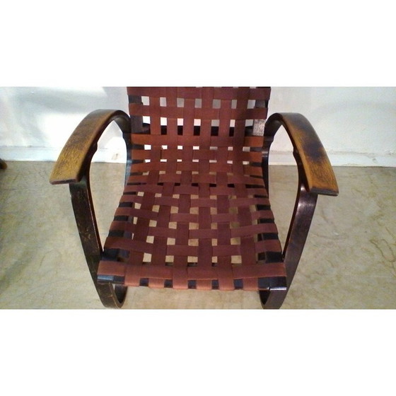 Image 1 of Ensemble de 2 fauteuils en hêtre par Jan Vaněk - années 1930