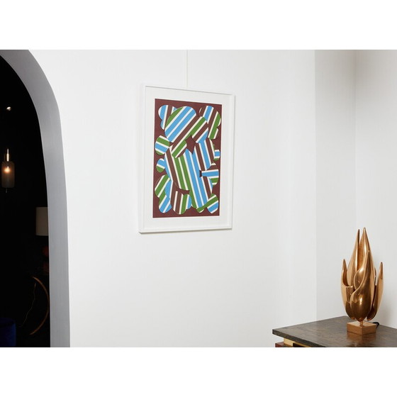 Image 1 of Peinture vintage "Pelouse perturbe" par Guy de Rougemont, 1971