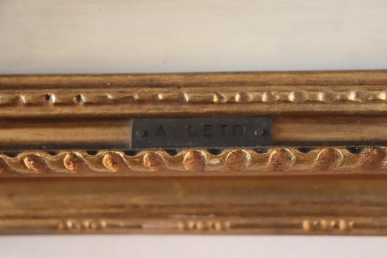 Image 1 of Artiste italien, Chemin dans les bois, peinture à l'huile sur carton, fin du 19e siècle