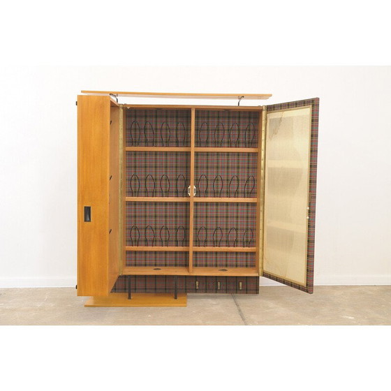 Image 1 of Porte-manteau vintage multi-usages en frêne et métal par AGP - Holz, Allemagne, 1960