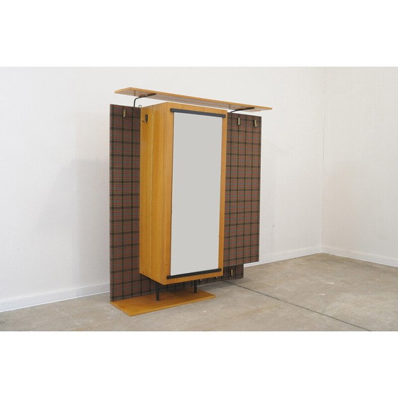 Image 1 of Porte-manteau vintage multi-usages en frêne et métal par AGP - Holz, Allemagne, 1960