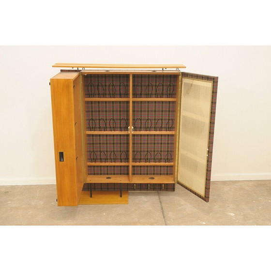 Image 1 of Porte-manteau vintage multi-usages en frêne et métal par AGP - Holz, Allemagne, 1960