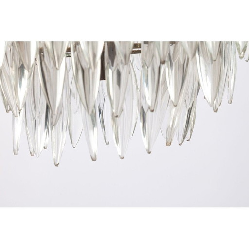 Lampe suspendue vintage en métal par Bakalowits et Söhne, 1960