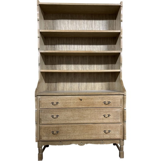 Bibliothèque vintage en chêne, 1960