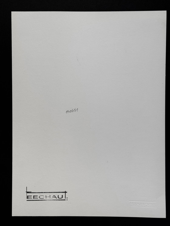 Image 1 of Ensemble de 2 œuvres d'art. Composition abstraite. Eugène Eechaut (1928-2019)