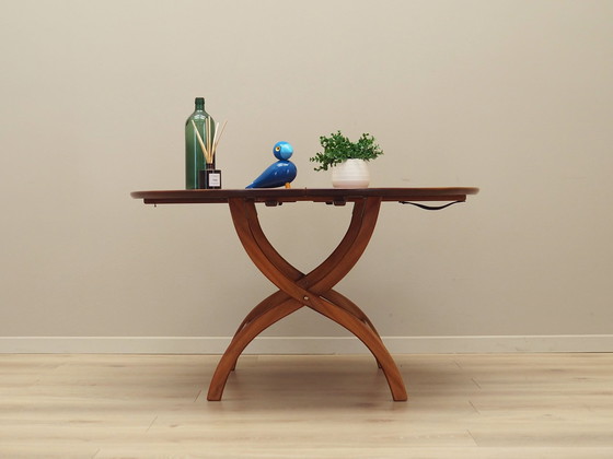 Image 1 of Table basse ronde en acajou, Design danois, 1970S, Production : Danemark