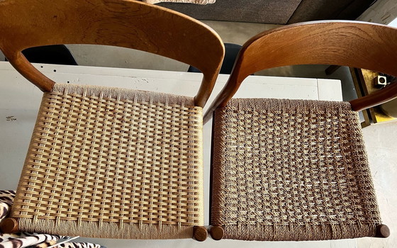 Image 1 of Ensemble de 2 chaises de salle à manger Niels Möller modèle 75 en parfait état