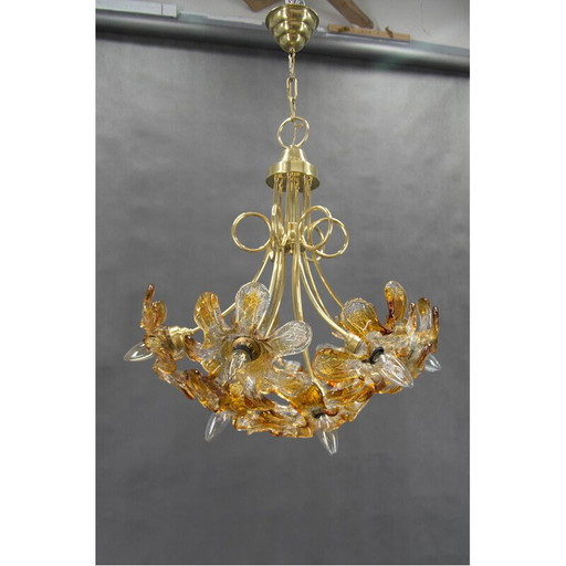 Lustre vintage en verre de Murano, Italie 1990