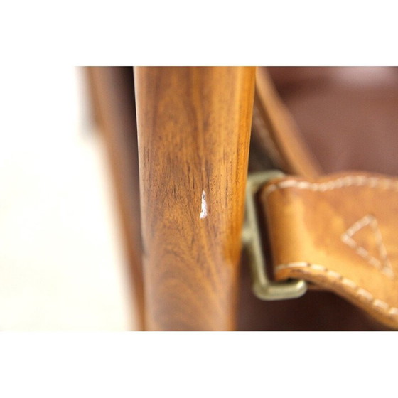 Image 1 of Paire de fauteuils vintage "Sirocco" en bois de rose et cuir par Arne Norell, Suède 1960