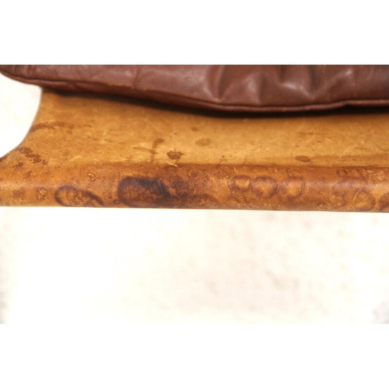 Image 1 of Paire de fauteuils vintage "Sirocco" en bois de rose et cuir par Arne Norell, Suède 1960