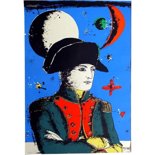 Sérigraphie vintage de Gennaro Picinni, Italie 1970