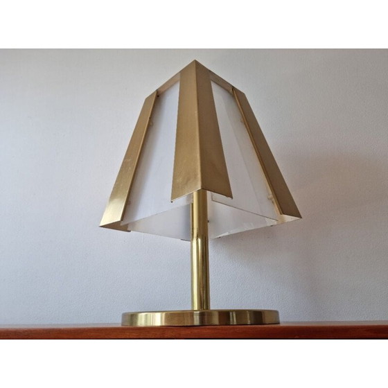 Image 1 of Lampe de table vintage en laiton, 1970