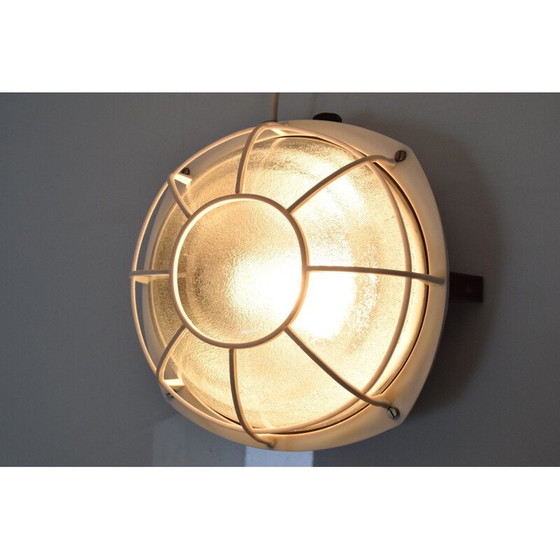 Image 1 of Applique vintage en verre et plastique, tchèque 1960