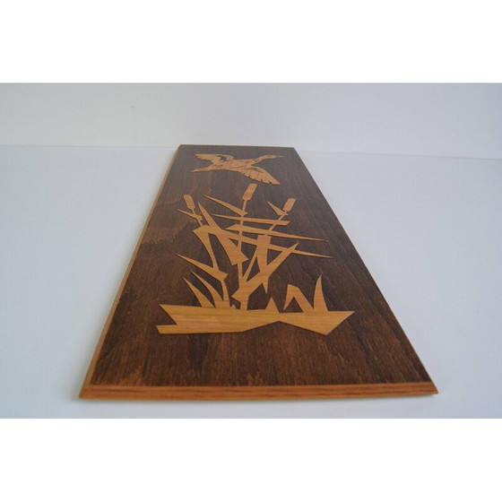 Image 1 of Décoration murale vintage en bois de colvert, 1950