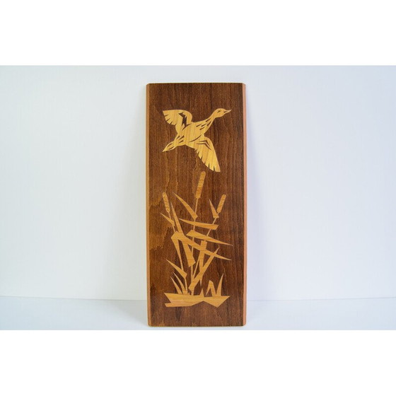 Image 1 of Décoration murale vintage en bois de colvert, 1950