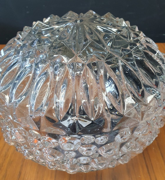 Image 1 of 13737 Plafonnier vintage en verre