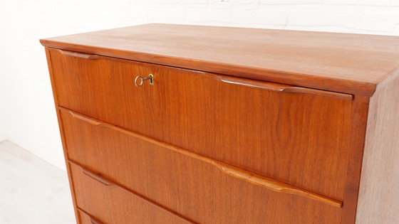 Image 1 of Commode Vintage | Teck | 6 Tiroirs | 111 Cm