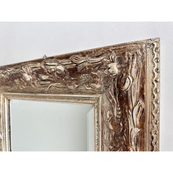 Image 1 of Miroir mural vintage à facettes, France