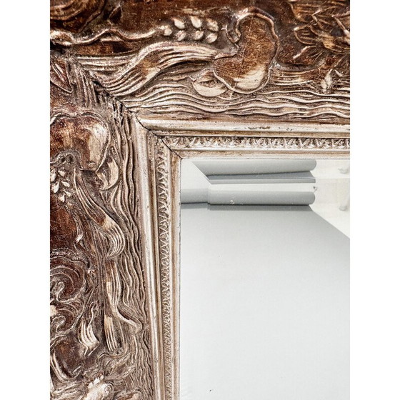 Image 1 of Miroir mural vintage à facettes, France