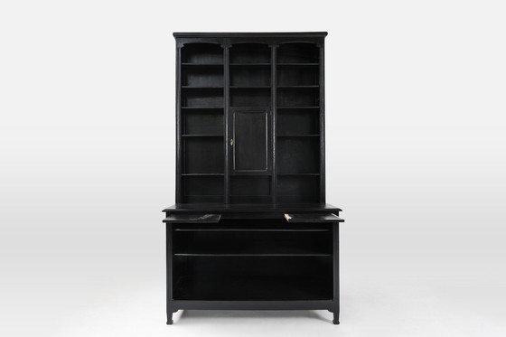 Image 1 of  Cabinet Farmacist Art Nouveau en chêne, France, 1910