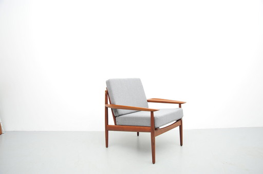 Glostrup Teak Lounge Chair Grey 1958