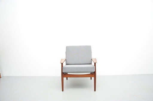 Glostrup Teak Lounge Chair Grey 1958