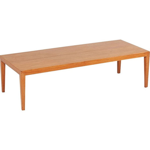 Table basse vintage en teck par Severin Hansen pour Haslev Møbelsnedkeri, 1960