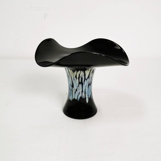Image 1 of Vase en verre vintage par E. Eisch, Allemagne 1970