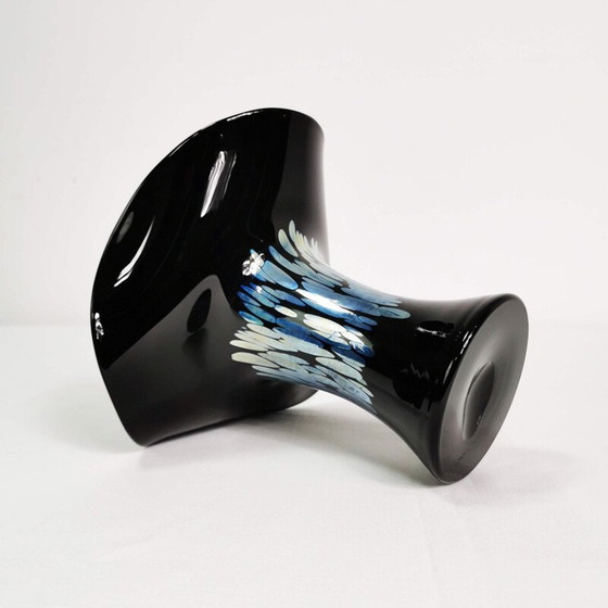 Image 1 of Vase en verre vintage par E. Eisch, Allemagne 1970