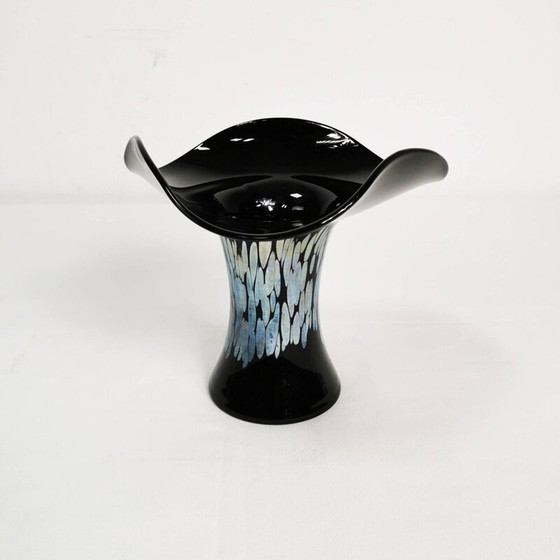 Image 1 of Vase en verre vintage par E. Eisch, Allemagne 1970