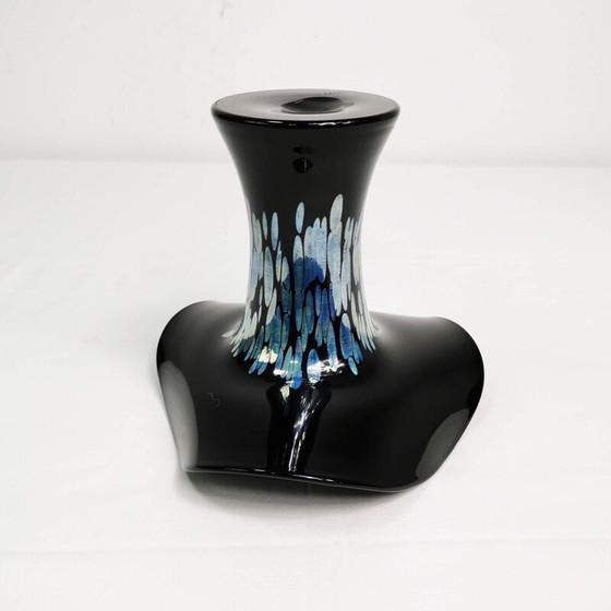 Image 1 of Vase en verre vintage par E. Eisch, Allemagne 1970