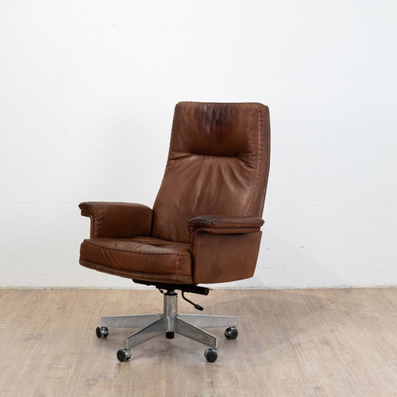 Image 1 of Ds 35 fauteuil de bureau pivotant en cuir de De Sede, Suisse 1970