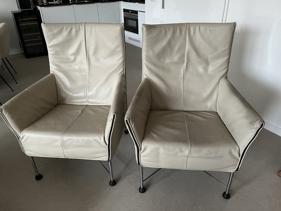 Image 1 of 2x Monti'S Chairs Charly Leather Montana