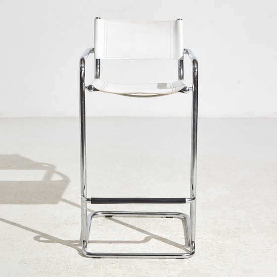 Image 1 of Tabouret de bar vintage à structure tubulaire